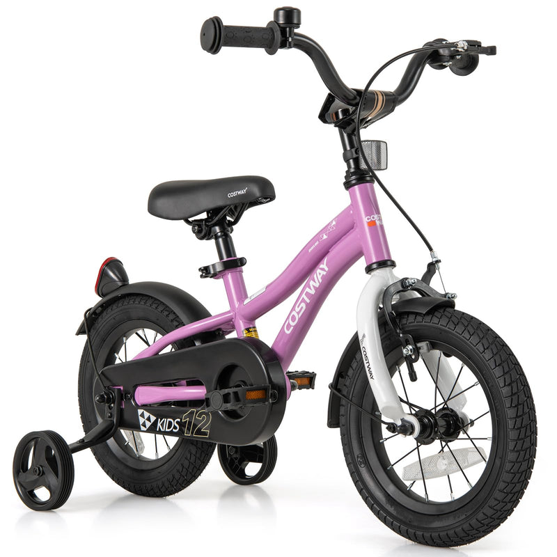 COSTWAY 12 Inch Kids Bike, Children Toddler Bicycle With Training Wheels (LOCAL PICKUP ONLY)