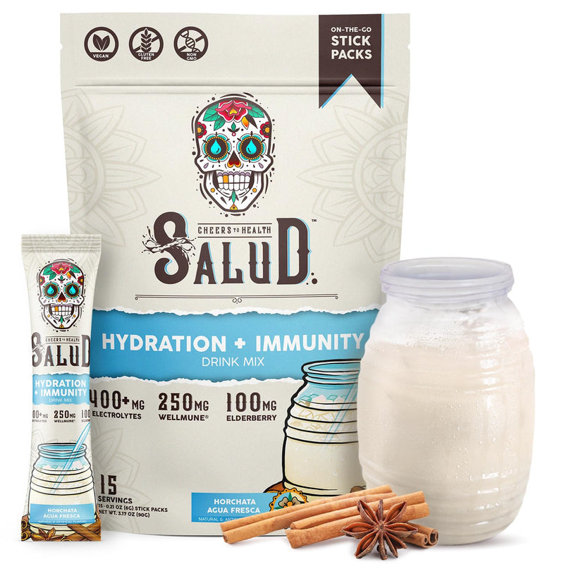 Salud 2-In-1 Hydration + Immunity Drink Mix, Horchata