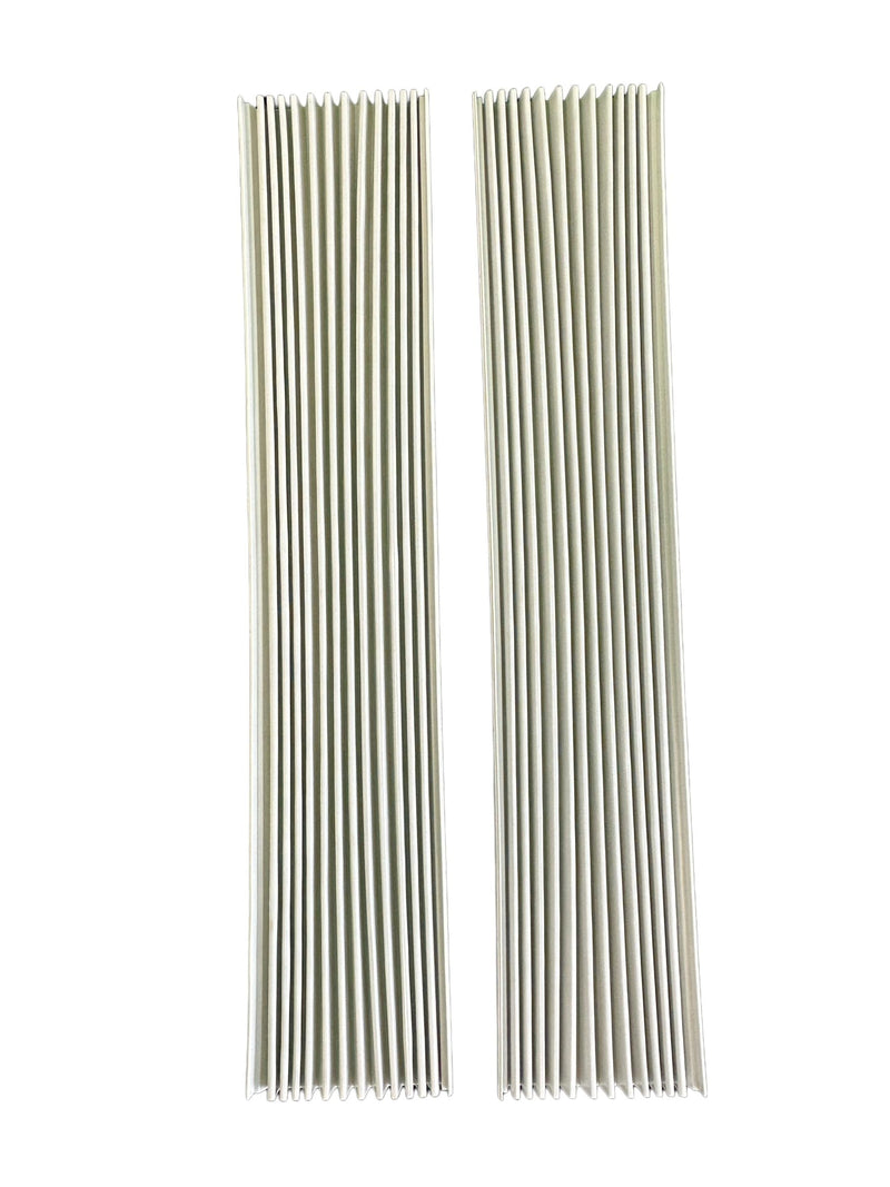 A/C Safe Vinyl Side Panel Replacement Kit For Air Conditioner Installation In Window Frames Up To 21" Tall And 12" Wide, White