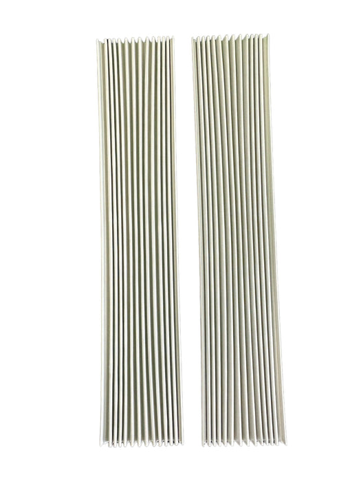 A/C Safe Vinyl Side Panel Replacement Kit For Air Conditioner Installation In Window Frames Up To 21" Tall And 12" Wide, White