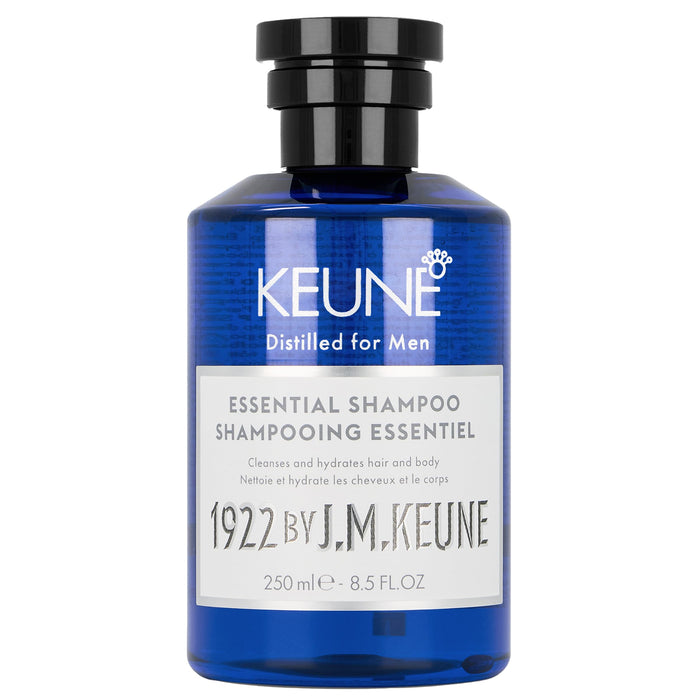 1922 By J.M. Keune Essential Shampoo, Multi-Use Cleanser, Beard Wash & Body Wash For Men, 8.5 Fl Oz