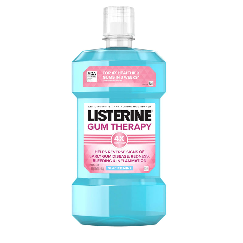 Listerine Gum Therapy Anti Gingivitis Mouthwash, Mint, 33.8 Fl. Oz/1L