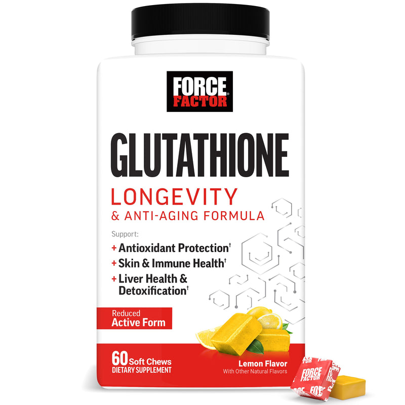 Force Factor Glutathione Supplement, 500Mg Reduced Glutathione