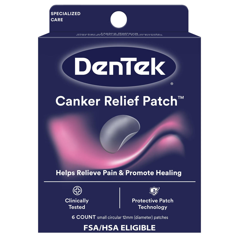 Dentek Canker Sore Relief Patches For Canker Sore Pain Relief, 6 Count