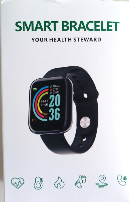 Fitness Tracker Smartwatch, Black