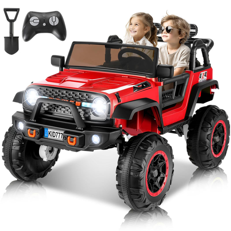 Hikole 24V Ride On Toys For Big Kids W/Remote Control, 2 Seater, 4WD, Red (LOCAL PICKUP ONLY)