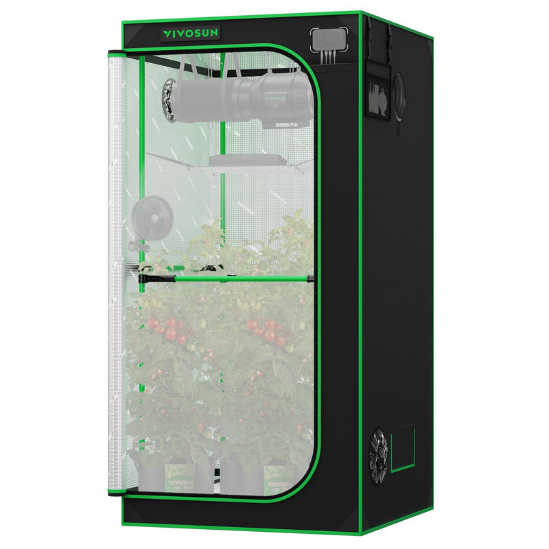 VIVOSUN P336 36"×36"×72" PRO Grow Tent, With Thick 1 Inch Poles, Strengthened High Reflective Mylar Oxford Fabric, Extra Hanging Bars & High CFM Kit For Hydroponics Indoor Plant For Aerolight A200SE (LOCAL PICKUP ONLY)
