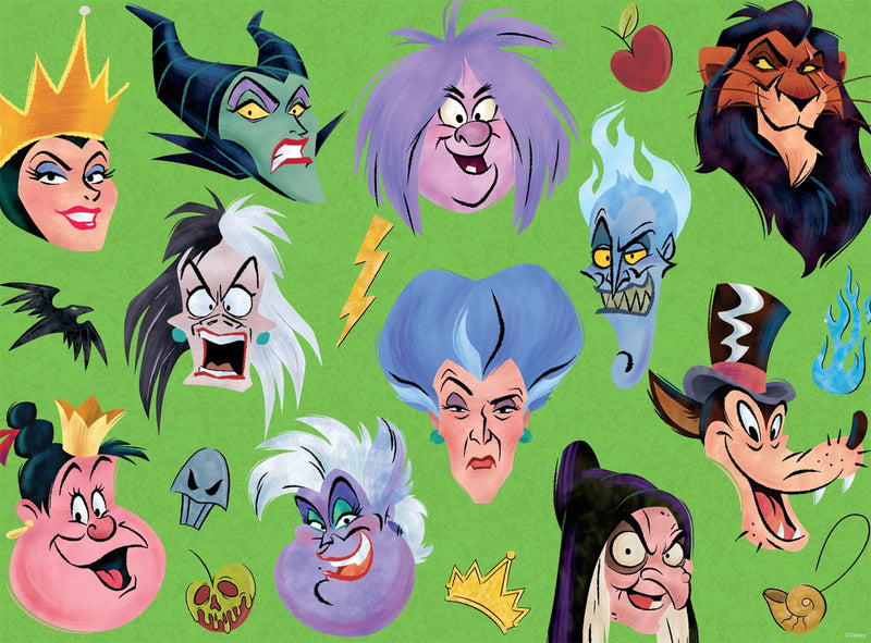 Buffalo Games Villains Collage Faces Jigsaw Puzzle - 1000pc