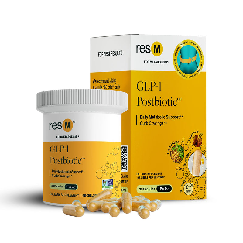 Resm GLP-1 Postbiotic Supplement - 30 Vegetarian Capsules