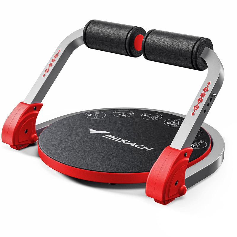 MERACH Ab Machine For Stomach Workout, Ab Crunch Machine With 3 Adjustable Resistance And Automatic Rebound, Sit Up Machine With 330 LBS Weight Capacity, Ab Workout Equipment For Home Exercise (Red) (LOCAL PICKUP ONLY)