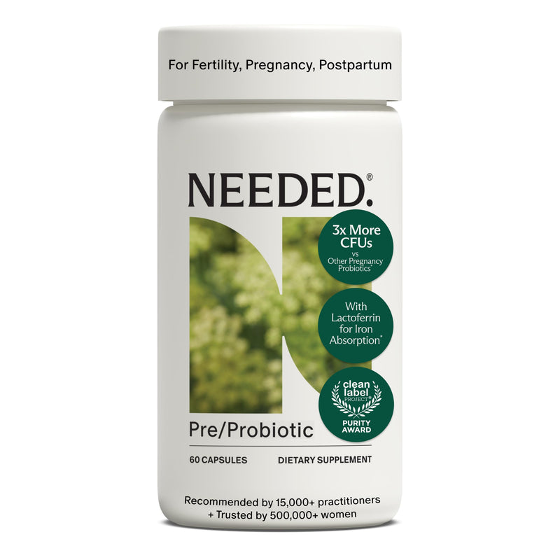 Needed. Prenatal Prebiotic & Probiotic, Expertly-Formulated, 60 Capsules