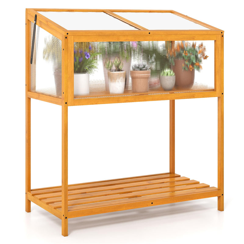 CHEFJOY Small Indoor Outdoor Greenhouse With Sturdy Steel Frame For Garden (LOCAL PICKUP ONLY)