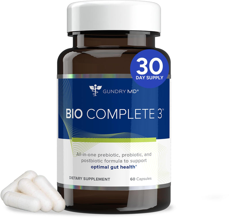 Gundry MD Bio Complete 3, 3-In-1 Probiotics, Pre & Postbiotics, 30 Servings