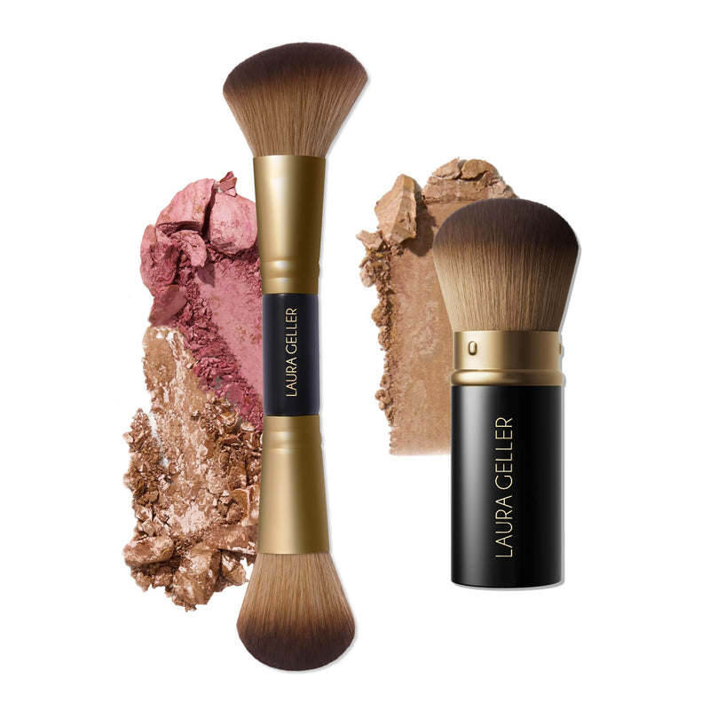 LAURA GELLER Makeup Brushes - 06 Face It All 2Pc With Kabuki Brush