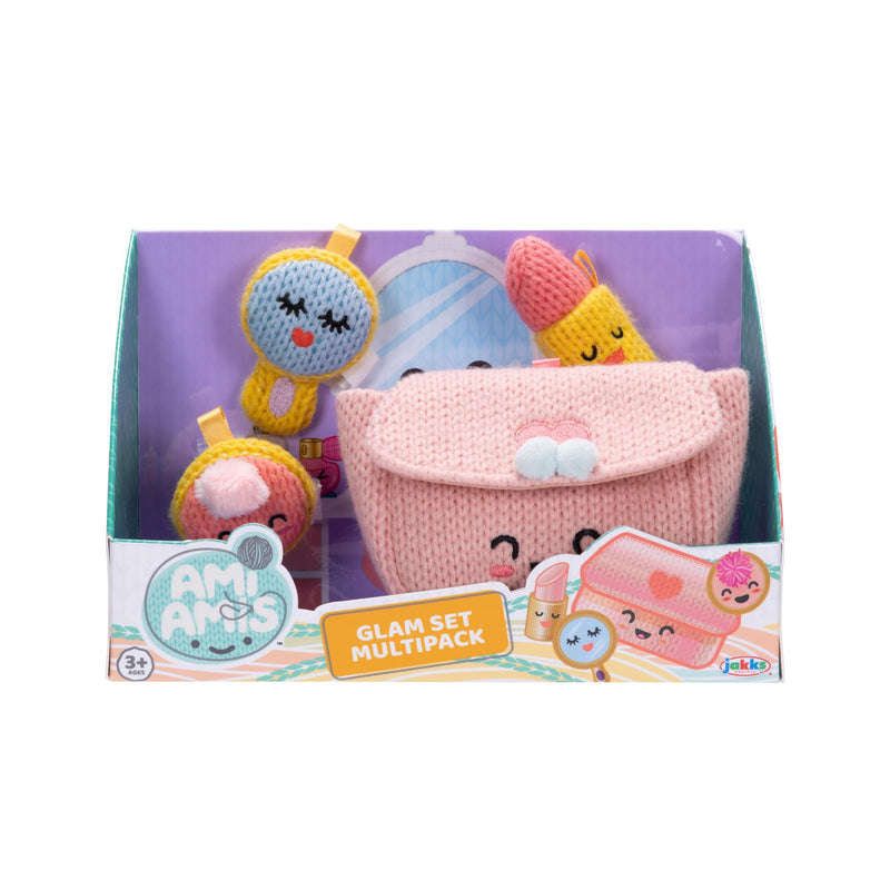 Ami Amis™ Glam On The Go Multipack Mini Soft And Cozy Crochet Plush, Adorably Cute Details, Pocket Sized For On The Go Play! Collection Enthusiasts