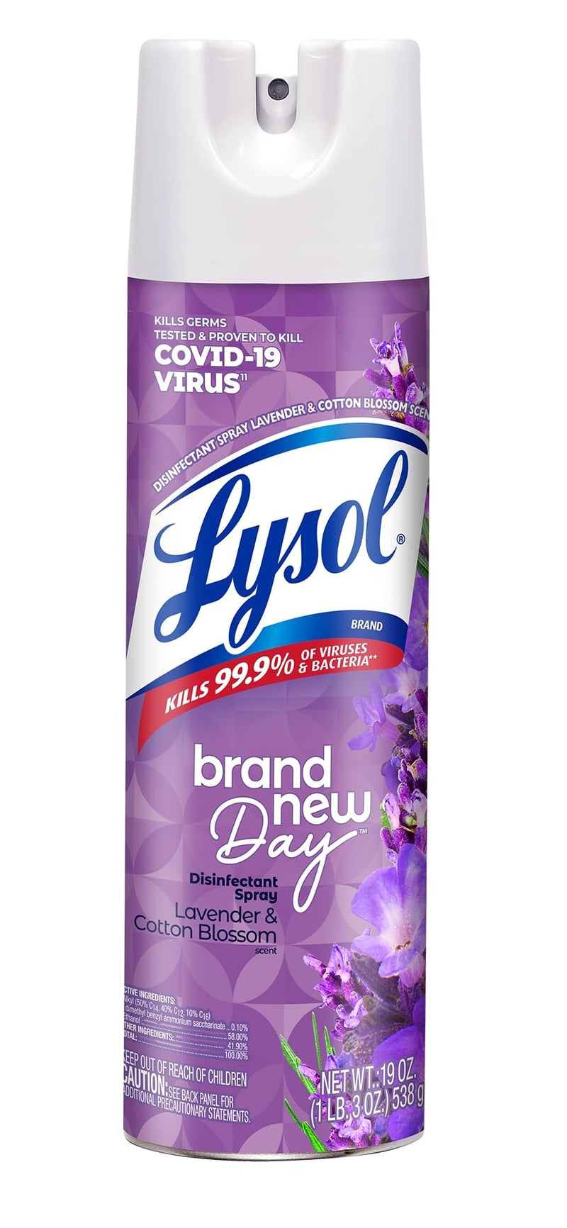 Lysol® Disinfectant Spray - Lavender & Cotton Blossom 12/19 oz.