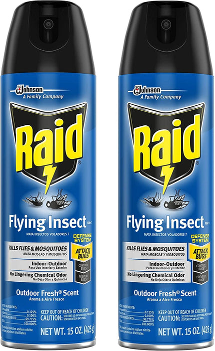 Raid Flying Insect Killer 15 Ounce (Pack Of 2)