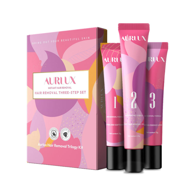 Aurlux Trilogy Facial Hair Removal Kit For Women, Chin, Upper Lip & Jawline