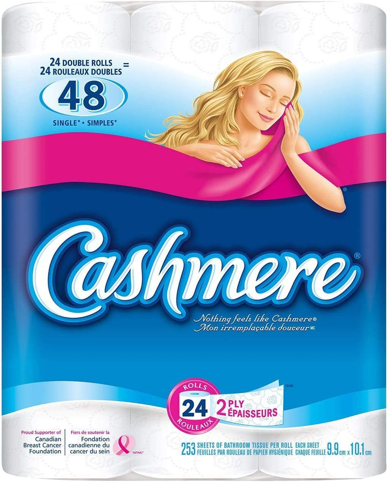 Cashmere Bathroom Tissue 15 Double Rolls 2-Ply Thickness | Soft Toilet Paper 242 Sheets Per Roll … (24 Rolls)