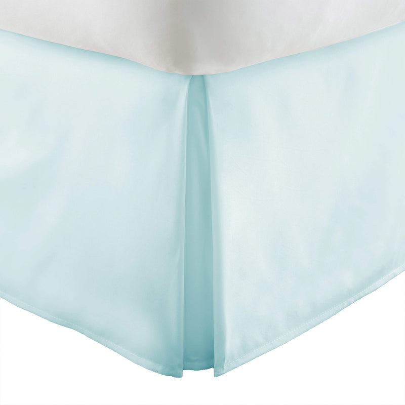 Ienjoy Home IEH-BEDSKIRT Aqua Home Collection Premium Pleated Dust Ruffle Bed Skirt, Full (IEH-BEDSKIRT-FULL-AQUA)