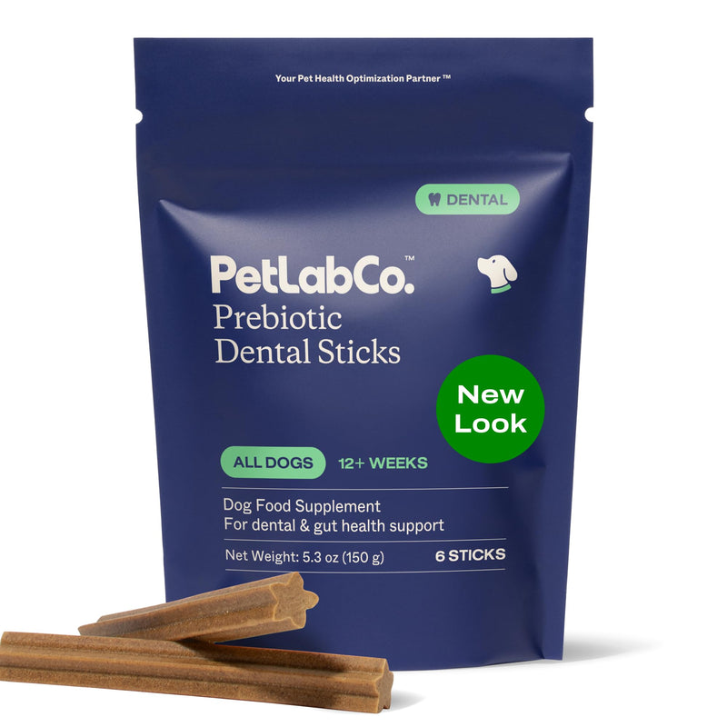 Petlab Co. Prebiotic Dental Sticks For Dogs, 6Ct, Weekly