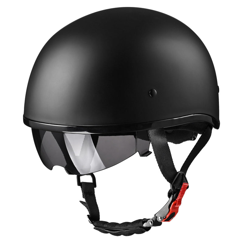 AHR Half Helmet With  Quick Release Buckle Half Skull Cap Open