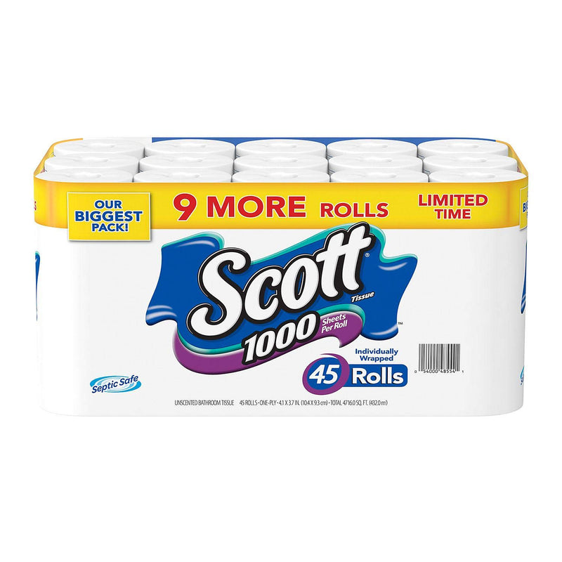 Scott Bath Tissue, 45 Count (LOCAL PICKUP ONLY)