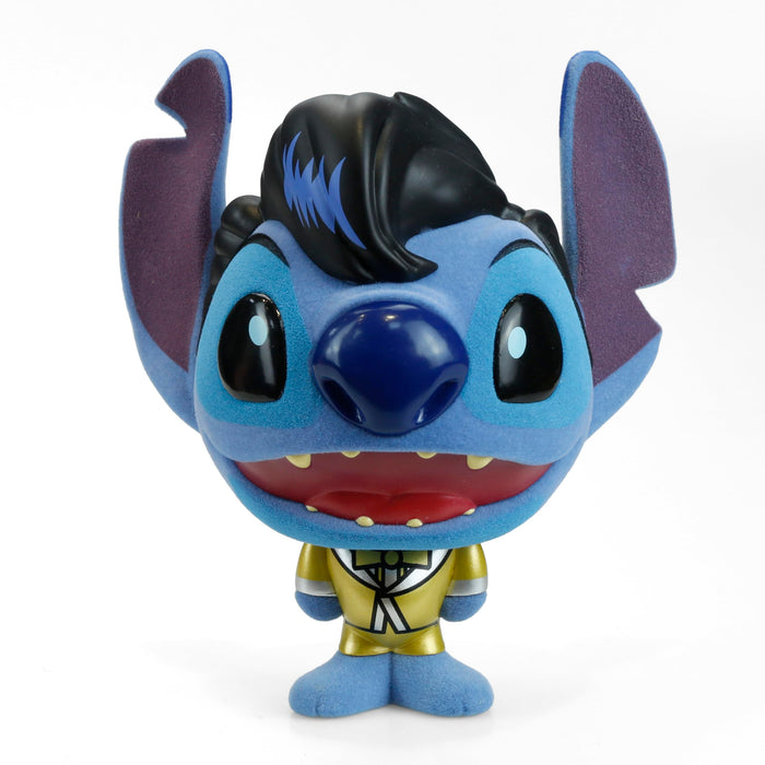 Collectible Disney: Lilo and Stitch Gold Suit Elvis Stitch Flocked 4” Figure