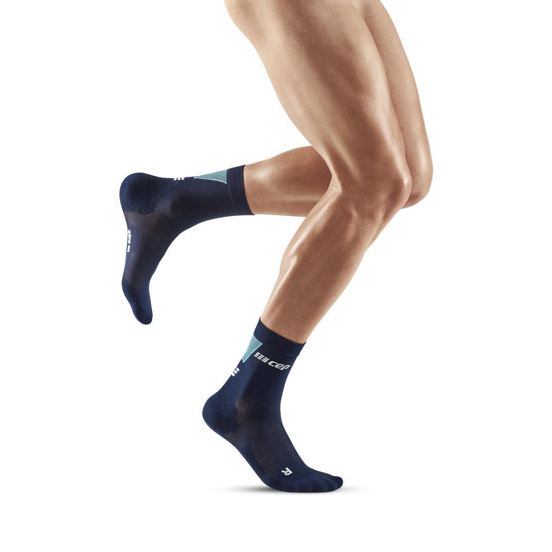 CEP Ultralight Mid Cut Socks, Blue/Light Blue, Men, LG