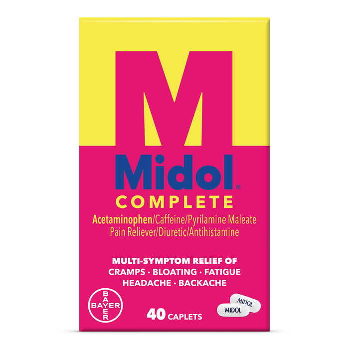 Midol Menstrual Symptom Relief Tablets - Acetaminophen - 40ct. 09/26.