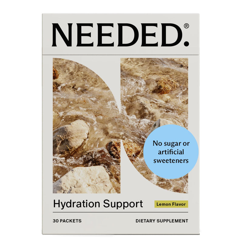 Needed. Hydration Support With Electrolytes & Trace Minerals, Lemon