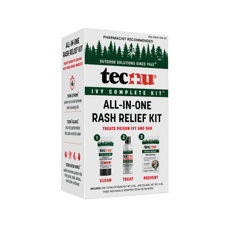 Tecnu Ivy Complete Skin Healing and Pain Relief Treatment Kit - 3ct