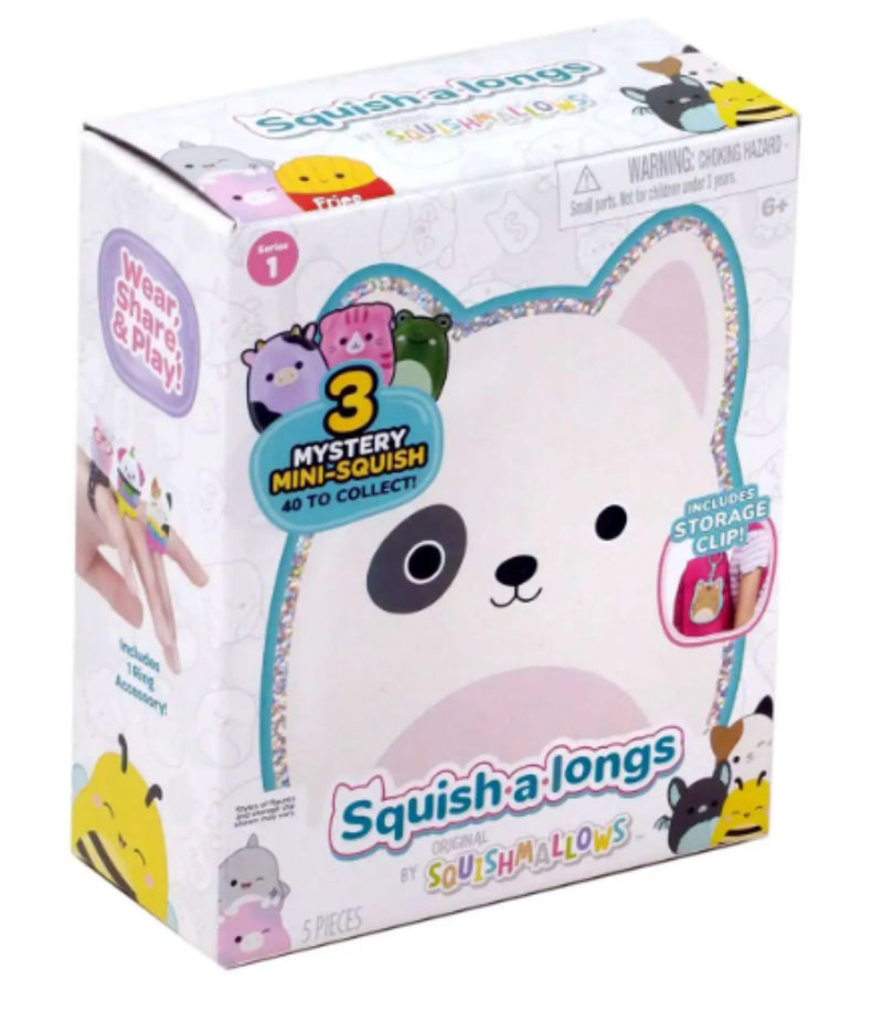 Squishmallows Series 1 Squish-A-Longs Clip & Go Pack Mystery Mini-Squish MALCOLM