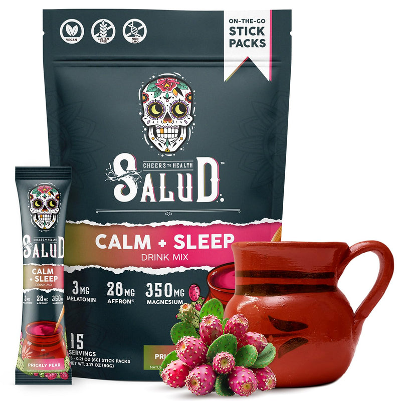 Salud 2-In-1 Sleep Aid + Calm Drink Mix, Prickly Pear