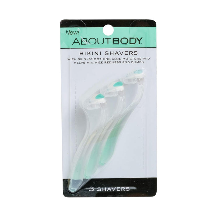 Kai About Body Bikini Shavers - Gentle Razors For Shaving, Trimming & Exfoliating - Includes 3 Beauty Groomers