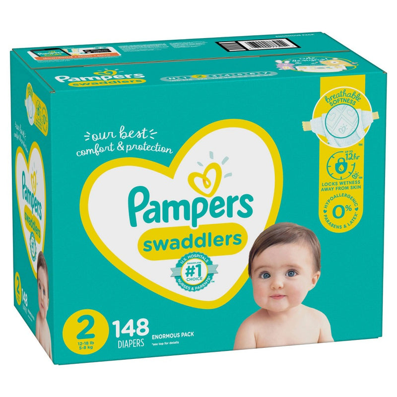 Pampers Swaddlers Disposable Diapers - Size 2 - 148ct