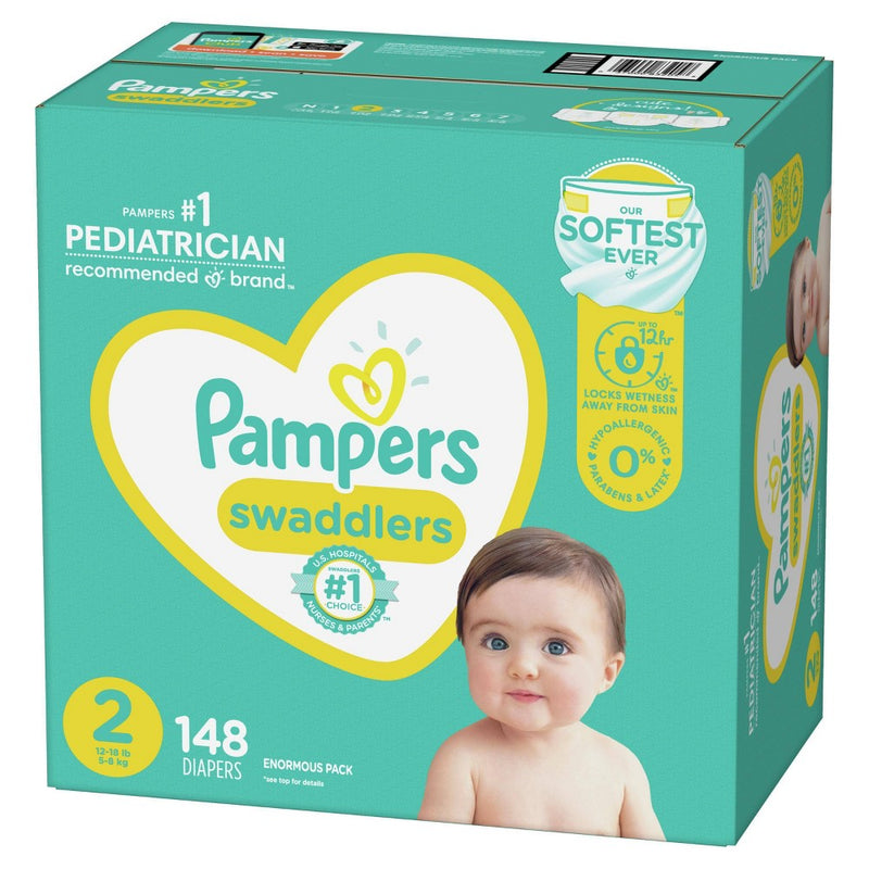 Pampers Swaddlers Disposable Diapers - Size 2 - 148ct
