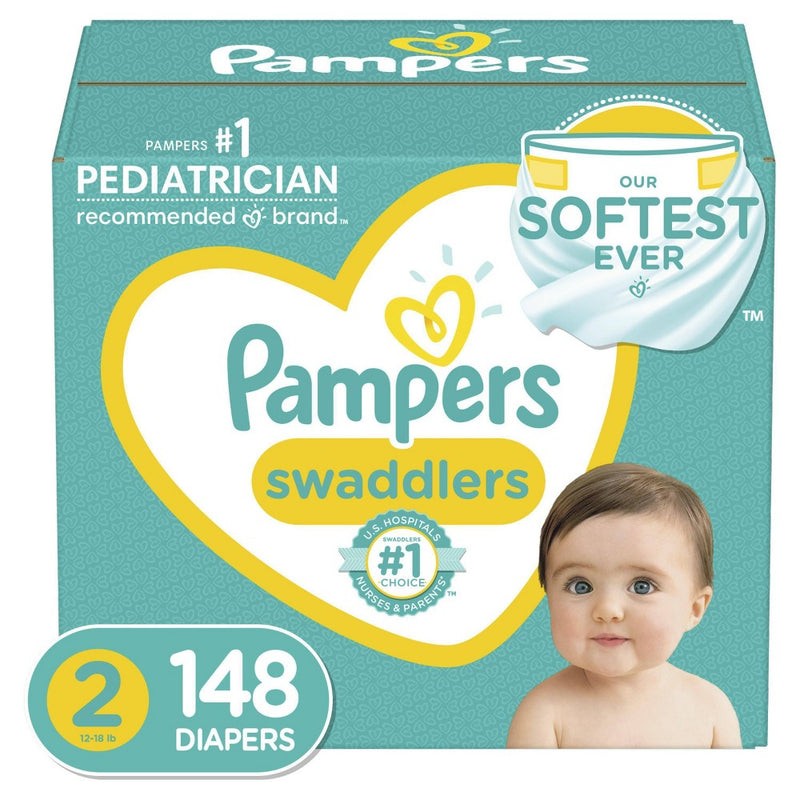Pampers Swaddlers Disposable Diapers - Size 2 - 148ct