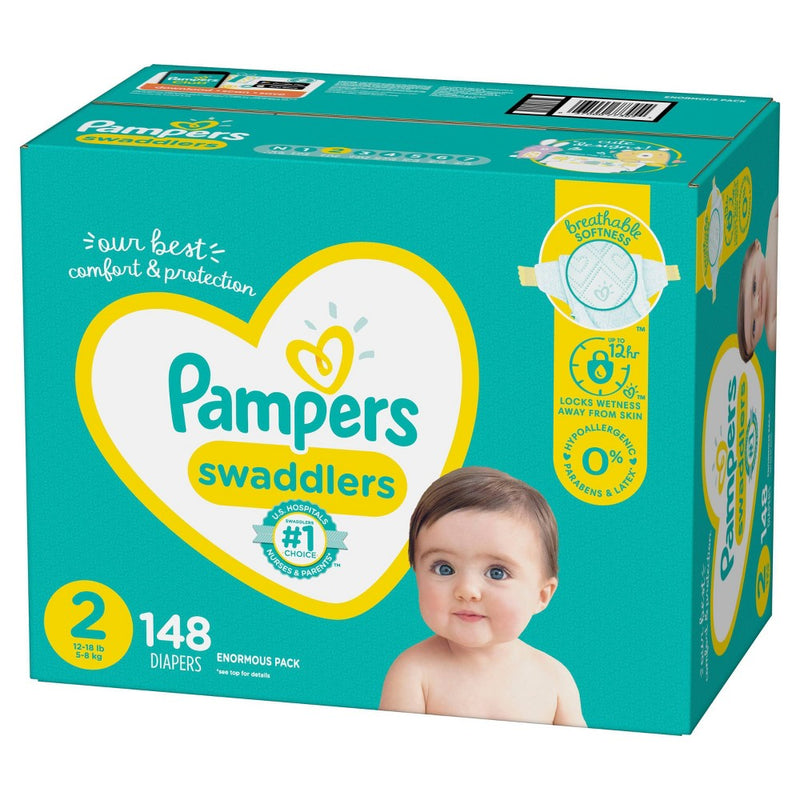 Pampers Swaddlers Disposable Diapers - Size 2 - 148ct