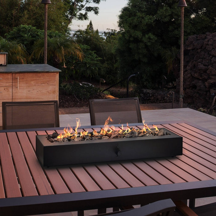 28" Outdoor Tabletop Fireplace - Black - Project 62 (LOCAL PICKUP ONLY)