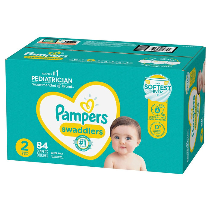 Pampers Swaddlers Disposable Diapers - Size 2 - 84ct