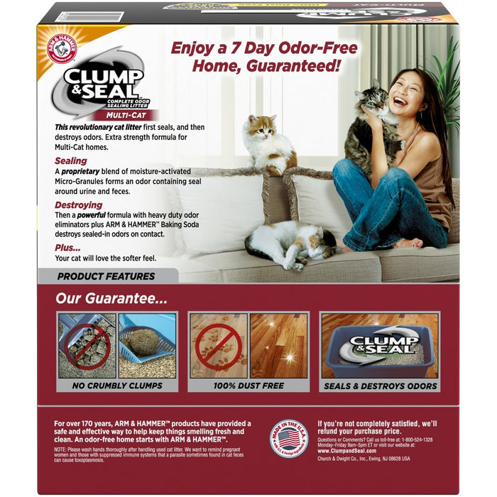 Arm & Hammer Clump & Seal Multi-Cat Litter - 28lbs (LOCAL PICKUP ONLY)