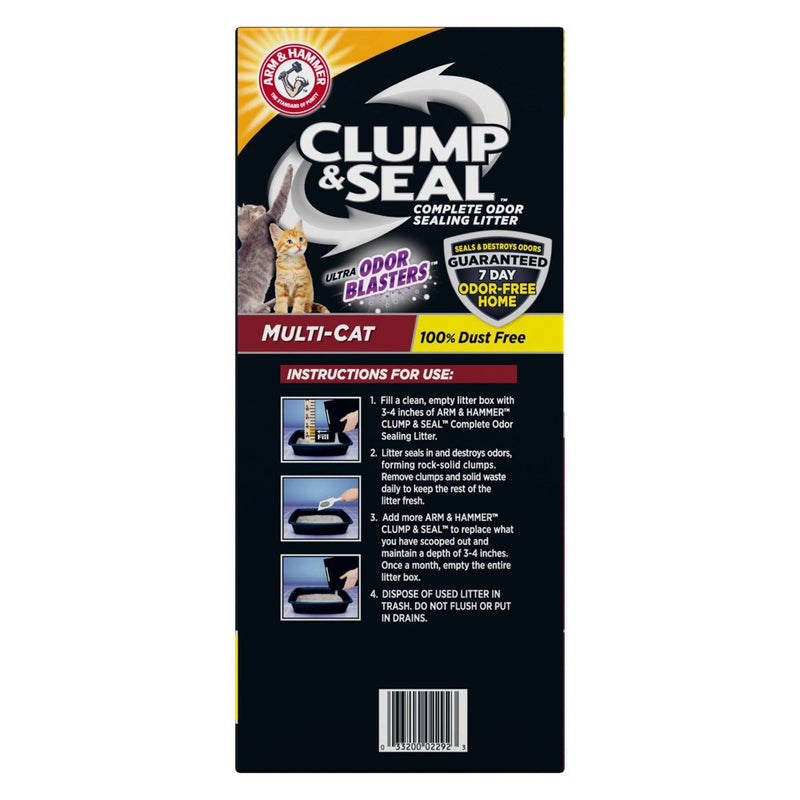 Arm & Hammer Clump & Seal Multi-Cat Litter - 28lbs (LOCAL PICKUP ONLY)