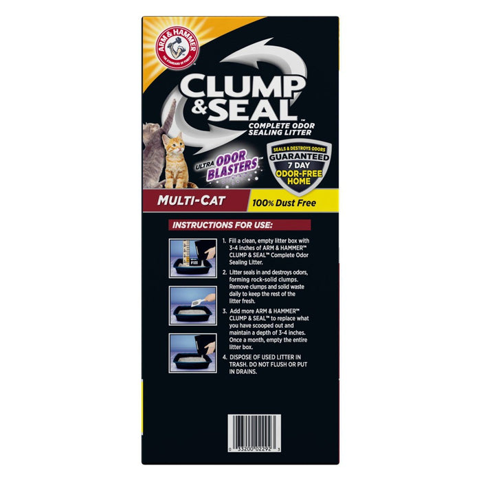 Arm & Hammer Clump & Seal Multi-Cat Litter - 28lbs (LOCAL PICKUP ONLY)