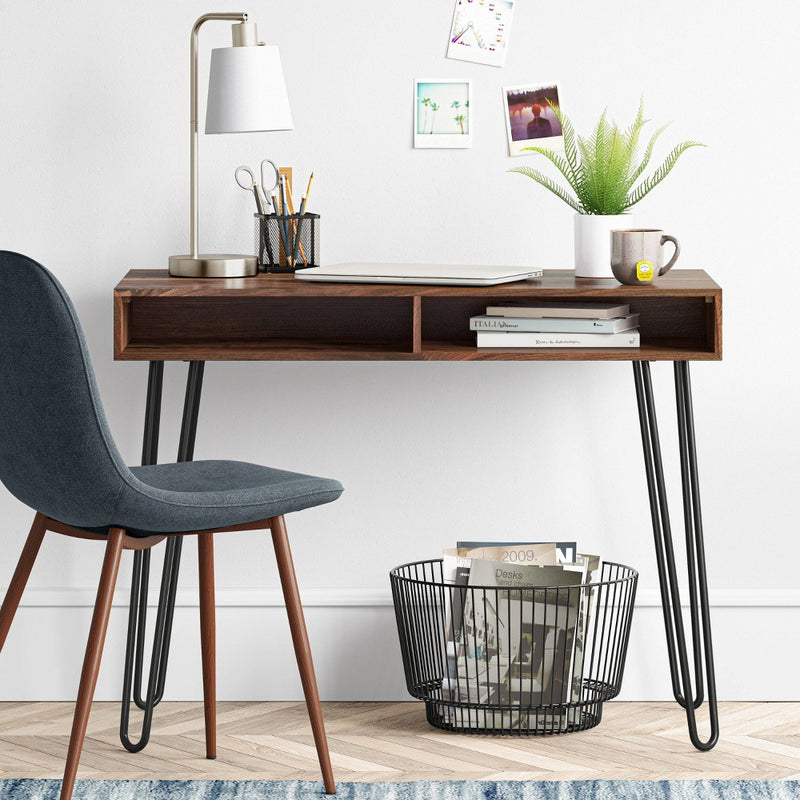 Hairpin Writing Desk with Storage Brown - Project 62 (LOCAL PICKUP ONLY)