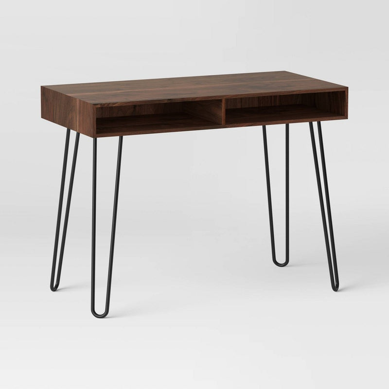 Hairpin Writing Desk with Storage Brown - Project 62 (LOCAL PICKUP ONLY)