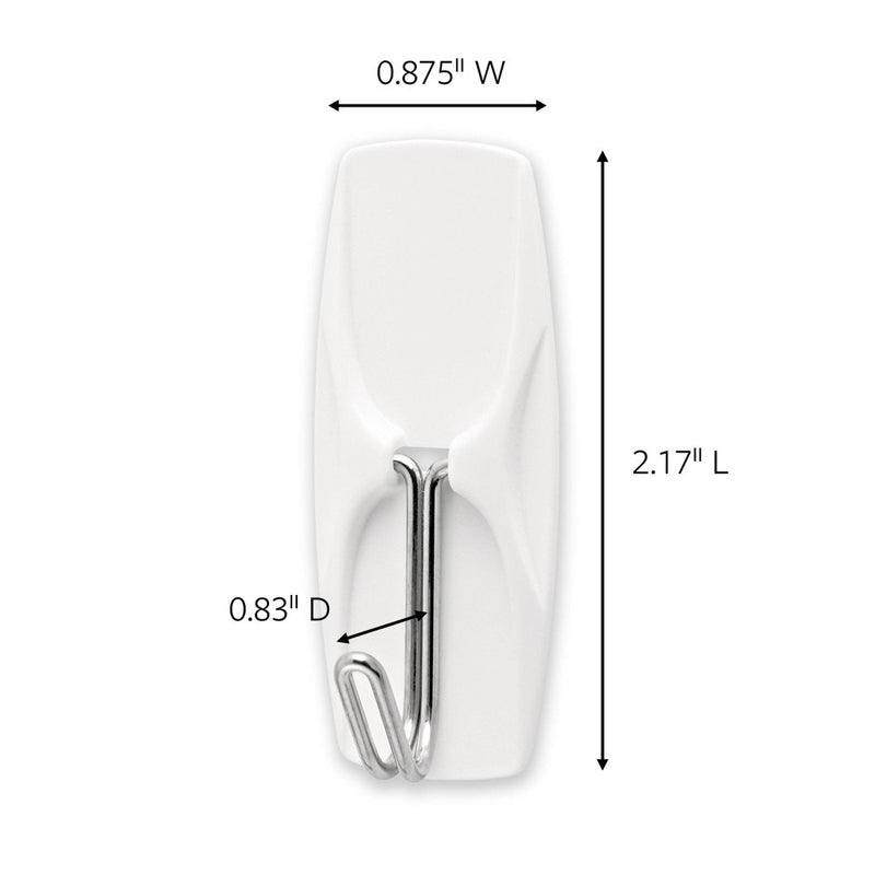 Command Medium Sized Wire Decorative Hooks Value Pack White