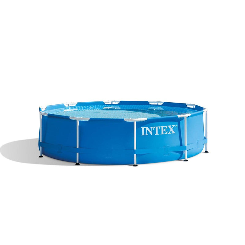Intex 10' x 30" Metal Frame Round Above Ground Swimming Pool Set w/ Filter Pump (LOCAL PICKUP ONLY)