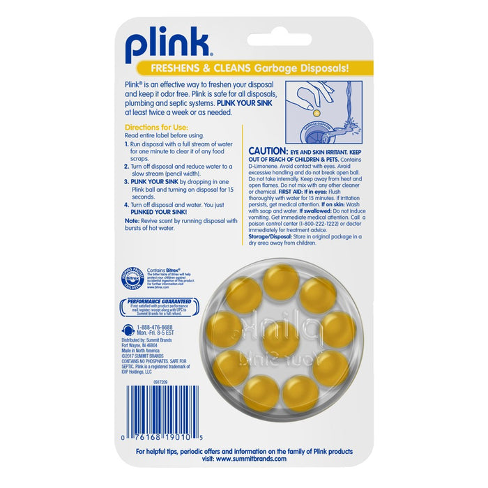 Plink Garbage Disposer Cleaner and Deodorizer - 10 ct2