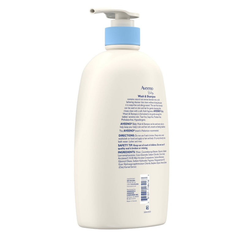 Aveeno Baby Gentle Wash And Shampoo with Natural Oat Extract - 33fl.oz